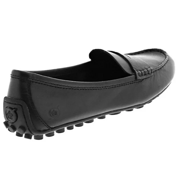 Born Black Leather Women's Penny Loafers - Picture 4 of 6